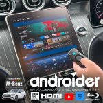 画像1: ナビ男くん｜出張取付OK！ メルセデス・ベンツにHDMI新設。ファイヤーTVがつながる。地デジチューナーも新設。Blu-ray・リアモニターも装着可能。走行中も映る。AndroidAVアダプター『アンドロイダー』#S-ANDRO-HDMI# (1)